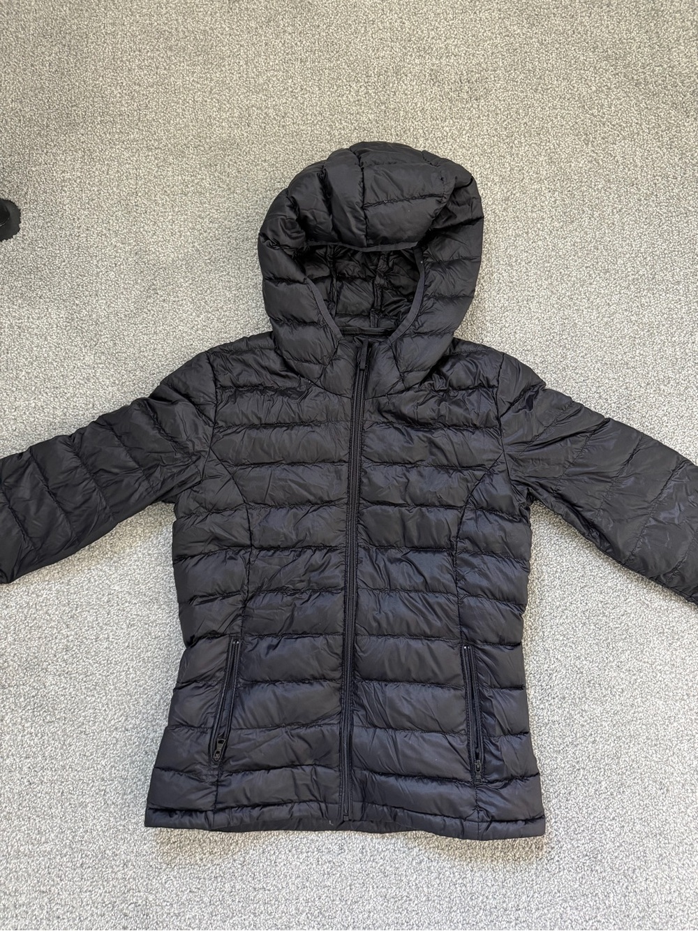 TNA Black Hooded Puffer Jacket